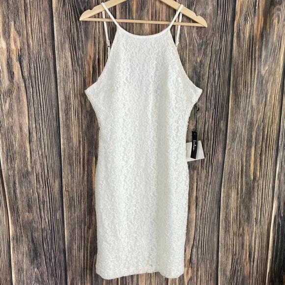 Lulus Dresses & Skirts - Lulus dress XL white lace overlay new sexy